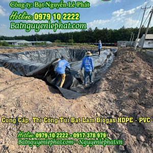 Cung Cấp Thi Công Túi Bạt Hầm Biogas Tại Bình Thuận