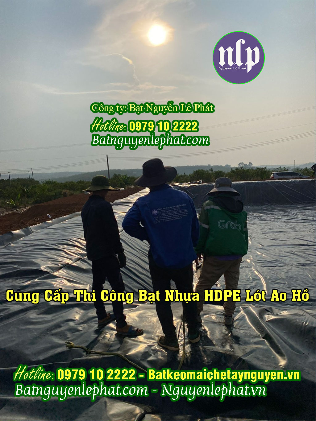 Thi công hàm biogas phủ bạt HDPE tại Nghệ An