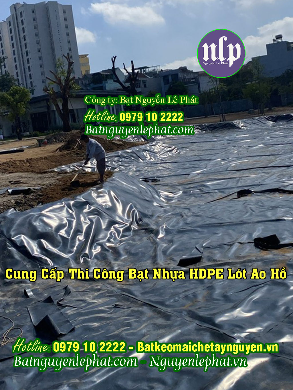 Thi công bạt lót hồ tại Bình Thuận Thi công bạt lót hồ tại Bình Thuận