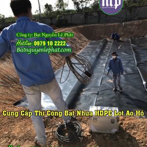 Thi công hàm biogas phủ bạt HDPE tại Nghệ An