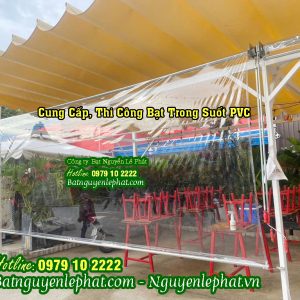 Bạt Nhựa Nilon Trong Suốt PVC Che Mưa Tự Cuốn Quán Cafe Tại Hắc Đế Buôn Ma Thuột