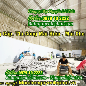 May thay bạt mái che di động