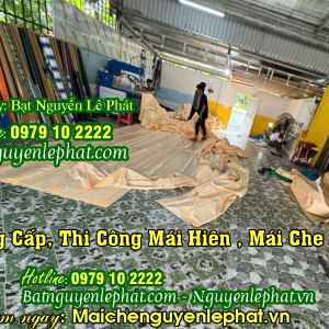 May thay bạt mái che di động