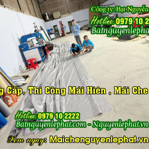 May thay bạt mái che di động