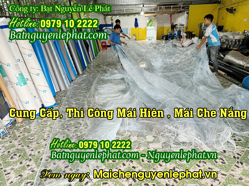 Thay Bạt Kéo Mái Hiên Che Mưa Di Động, Bạt Xếp Lùa Lượn Sóng Tại Quận 9 May Bạt Kéo Di Động Ngoài Trời tại Cần Thơ