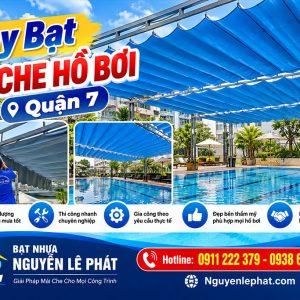 Thay bạt mái che hồ bơi