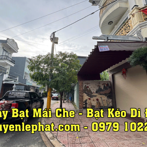 Thay Bạt Kéo Mái Hiên Che Mưa Di Động, Bạt Xếp Lùa Lượn Sóng Tại Dĩ An
