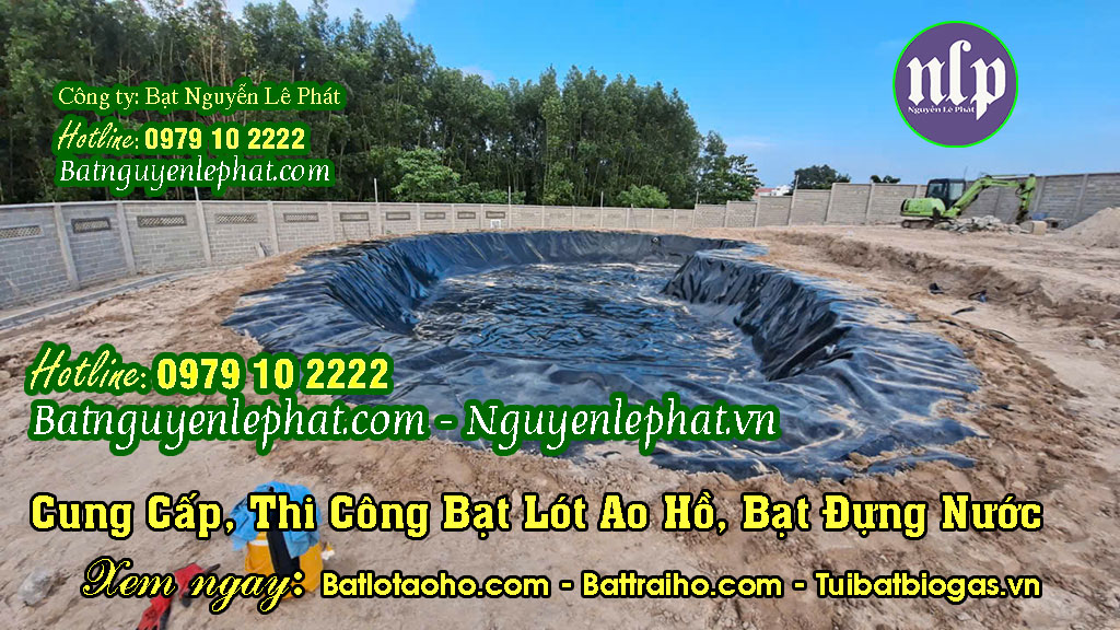 Thi công bạt lót hồ HDPE Thi công bạt lót hồ HDPE