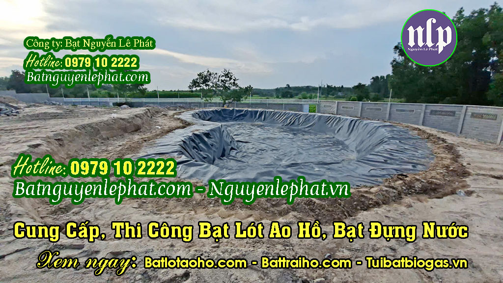 Thi công bạt lót hồ HDPE Thi công bạt lót hồ HDPE