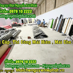 Xưởng may bạt mái hiên mái xếp bạt kéo theo yêu cầu tại Bà Rịa Vũng Tàu