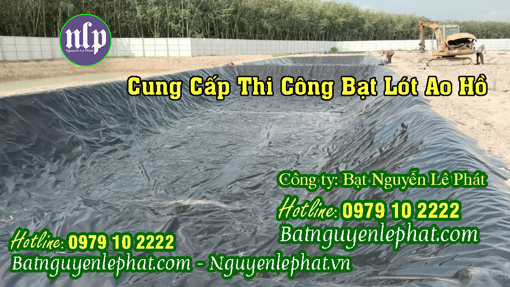 Thi công bạt lót hồ