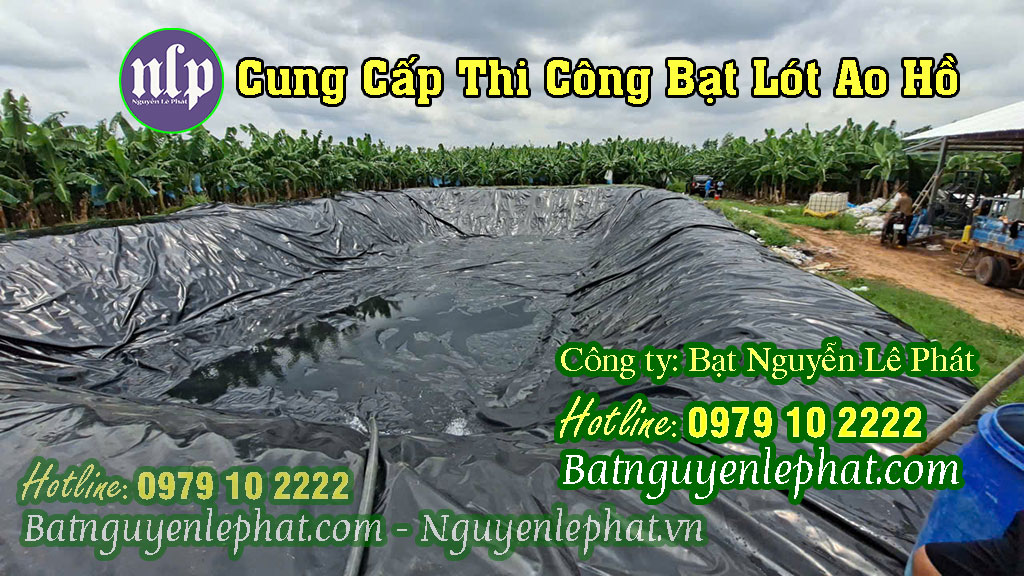 Giá bạt lót hồ giá bao nhiêu tiền - Cách làm hồ chứa nước bằng bạt