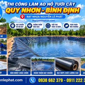 Thi công bạt lót hồ quy nhơn bình định