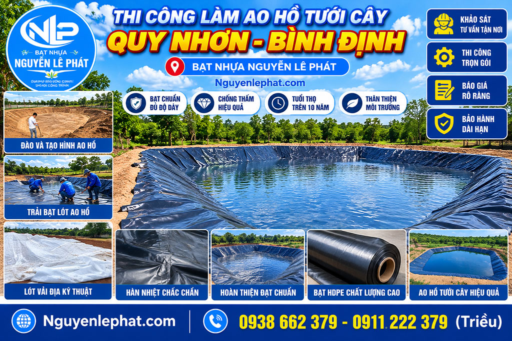 Thi công bạt lót hồ quy nhơn bình định Thi công bạt lót hồ quy nhơn bình định