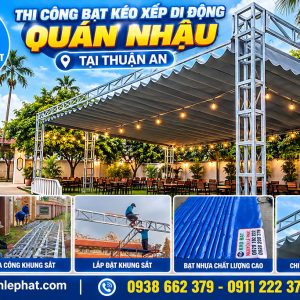 Xưởng May Ép Bạt Kéo Mái Hiên Mái Xếp, May Bạt Làm Mái Che Lùa Di Động Gia Nghĩa Đắk Mil
