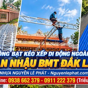 Thay bạt kéo mái che quán nhậu bmt đắk lắk